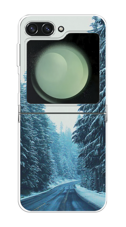

Чехол на Samsung Galaxy Z Flip 6 "Зима 9", Бежевый;голубой;черный, 2109750-1
