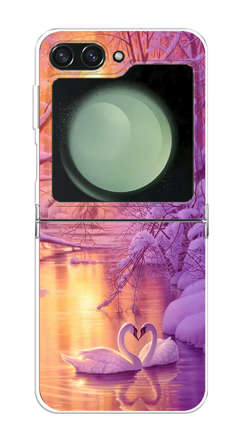 

Чехол на Samsung Galaxy Z Flip 6 "Зима 1", Фиолетовый;желтый, 2109750-1