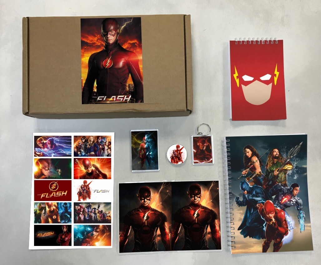 

Бокс с подарком принт Флэш, The Flash - TF0002, Box-160622-11, 7 предметов