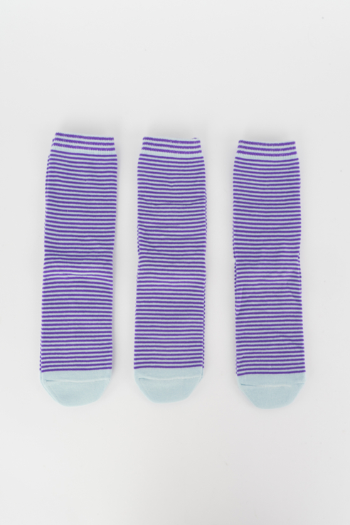 фото Набор носков женский мой размер ж-077_3 шт фиолетовый фиолетовый