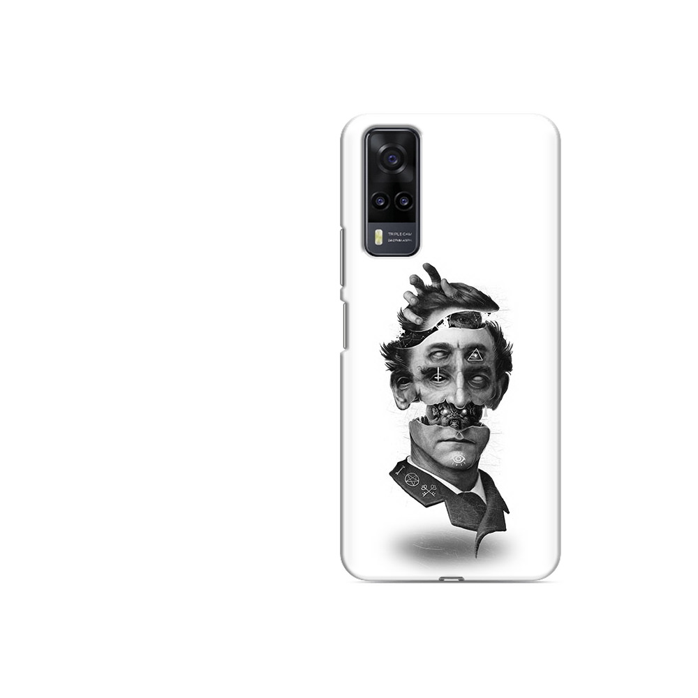 

Чехол MyPads Tocco для Vivo Y31 страшное лицо абстракция (PT157735.439.628), Прозрачный, Tocco
