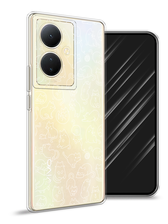 

Чехол Awog на Vivo Y78 5G (global)/V29 Lite, Прозрачный;бежевый, 269050-2