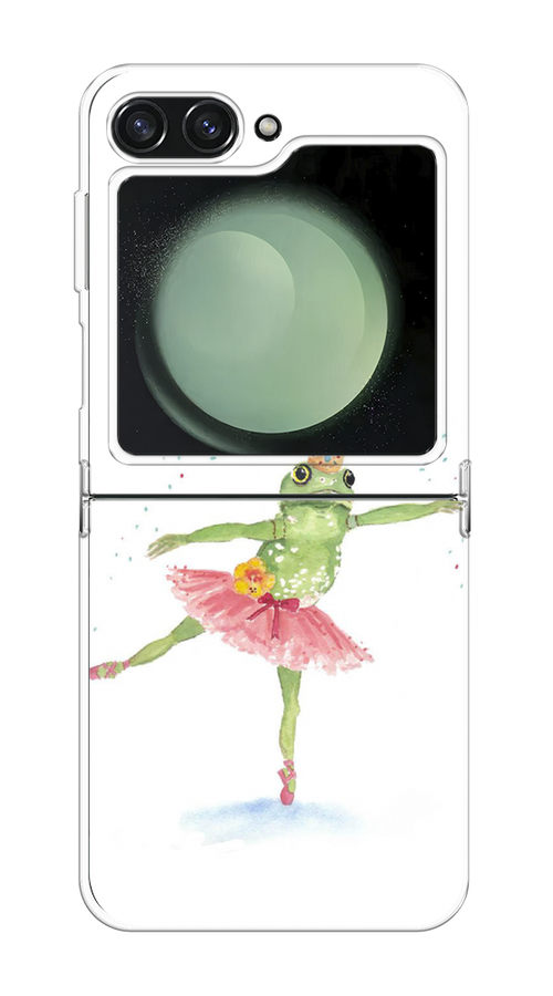 

Чехол на Samsung Galaxy Z Flip 6 "Лягушка-балерина", Зеленый, 2109750-1