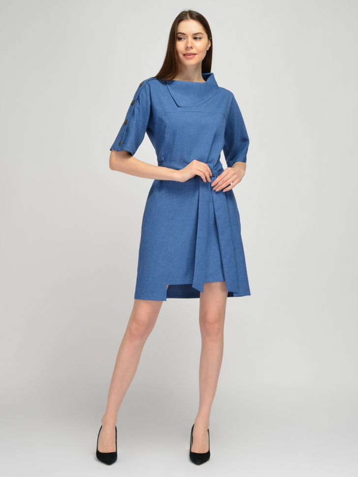 Платье женское Viserdi 92941 голубое 46 RU