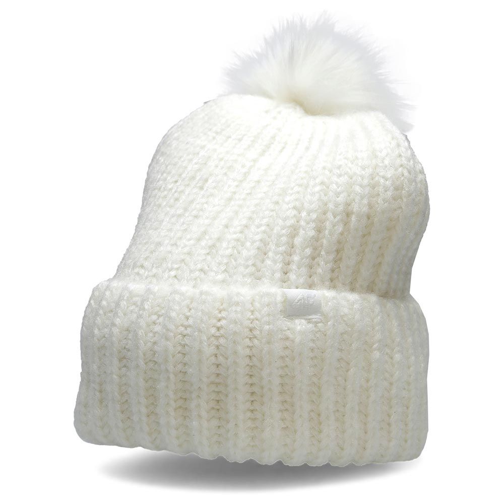 

Шапка бини женская 4F WOMEN'S CAPS белая, р. S, WOMEN'S CAPS
