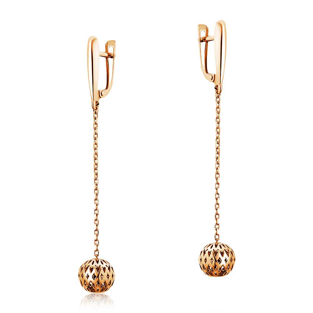 

Серьги из красного золота без вставки ЮВЕЛИР КАРАТ 1028437/2