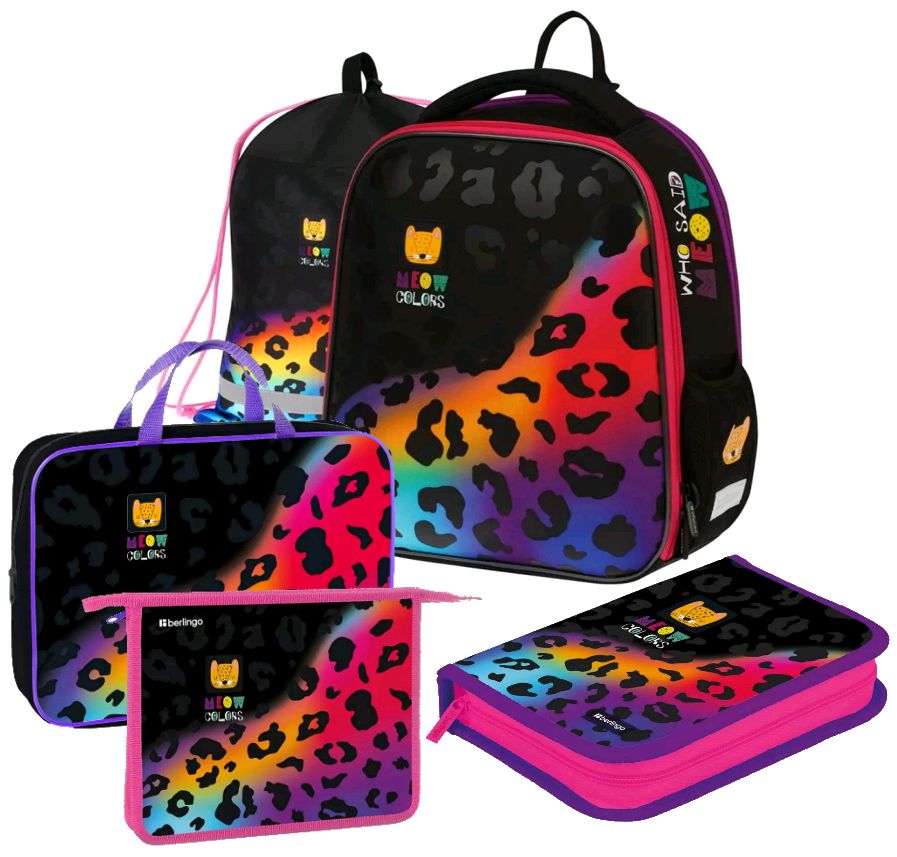 

Детские рюкзаки Berlingo Meow colors черный, Meow colors