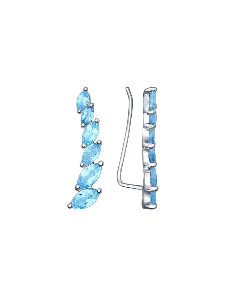 

Серьги из серебра с топазом SOKOLOV 92021348, 92021348_k