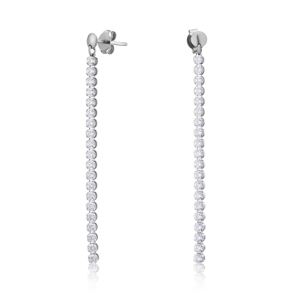 

Серьги из серебра с фианитом ЮВЕЛИР КАРАТ 2129034/9