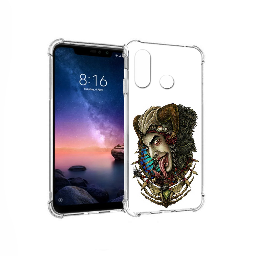 

Чехол MyPads Tocco для Xiaomi Redmi Note 6 длинный язык (PT118671.310.330), Прозрачный, Tocco