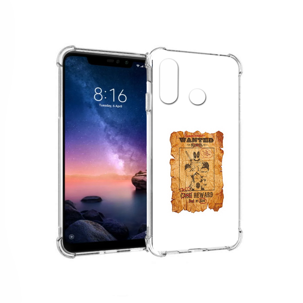 

Чехол MyPads Tocco для Xiaomi Redmi Note 6 дедпул (PT118671.310.317), Прозрачный, Tocco