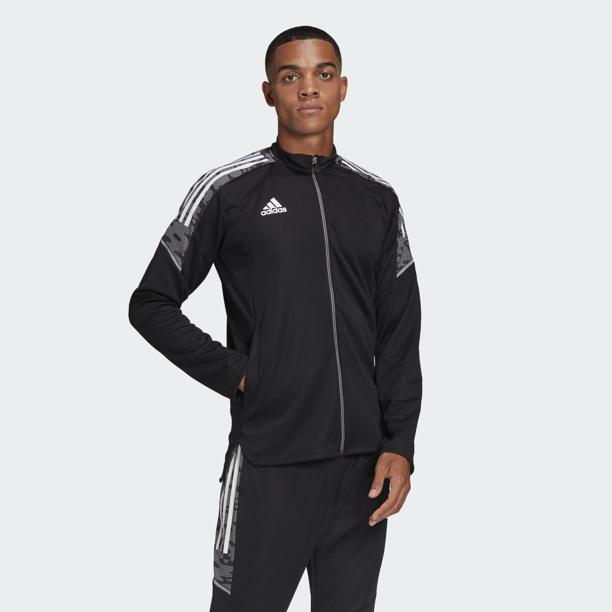 фото Олимпийка мужская adidas gh7129 черная xl