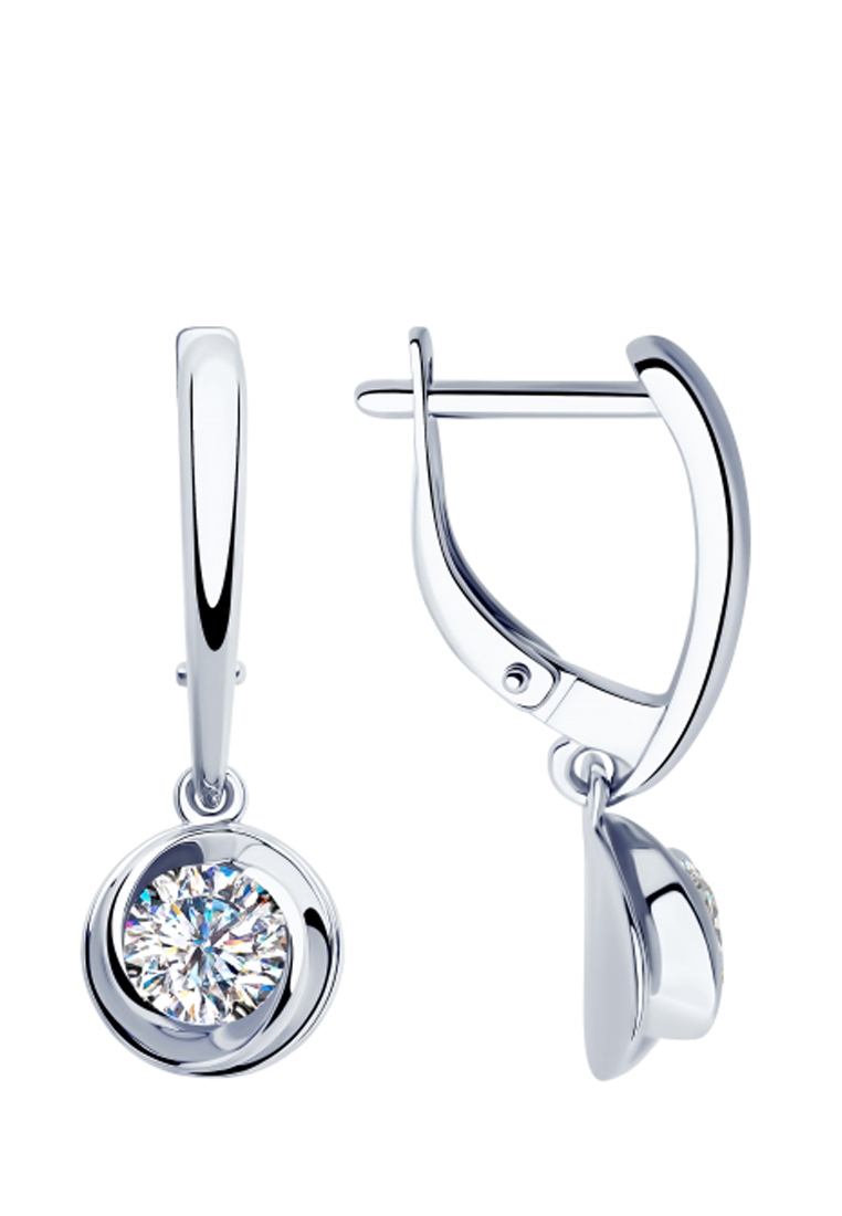 

Серьги из серебра с фианитом SOKOLOV 94023277, 94023277_k