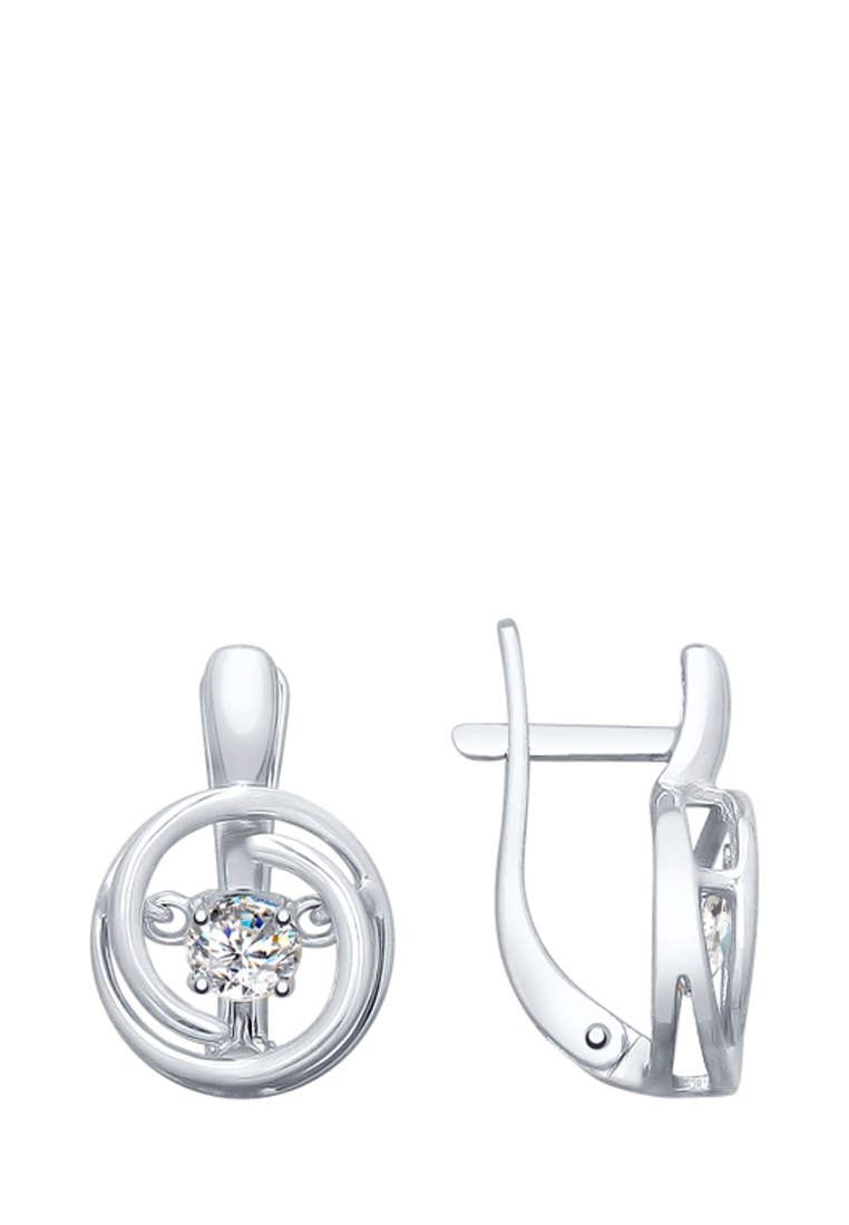 

Серьги из серебра с фианитом SOKOLOV 94023006, 94023006_k