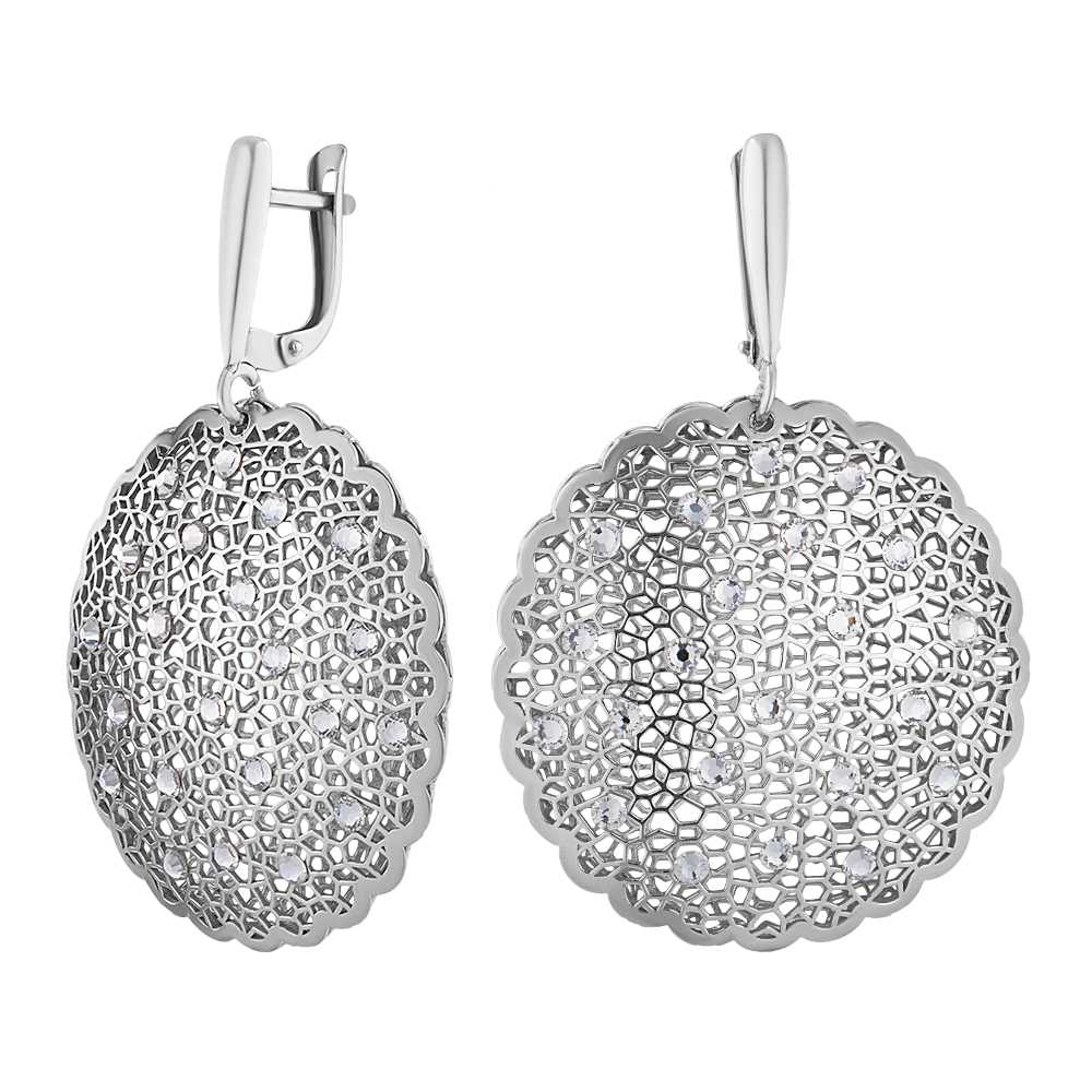 

Серьги из серебра со стразами ЮВЕЛИР КАРАТ 2126263/9