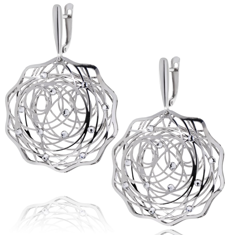 

Серьги из серебра со стразами ЮВЕЛИР КАРАТ 2126284/9