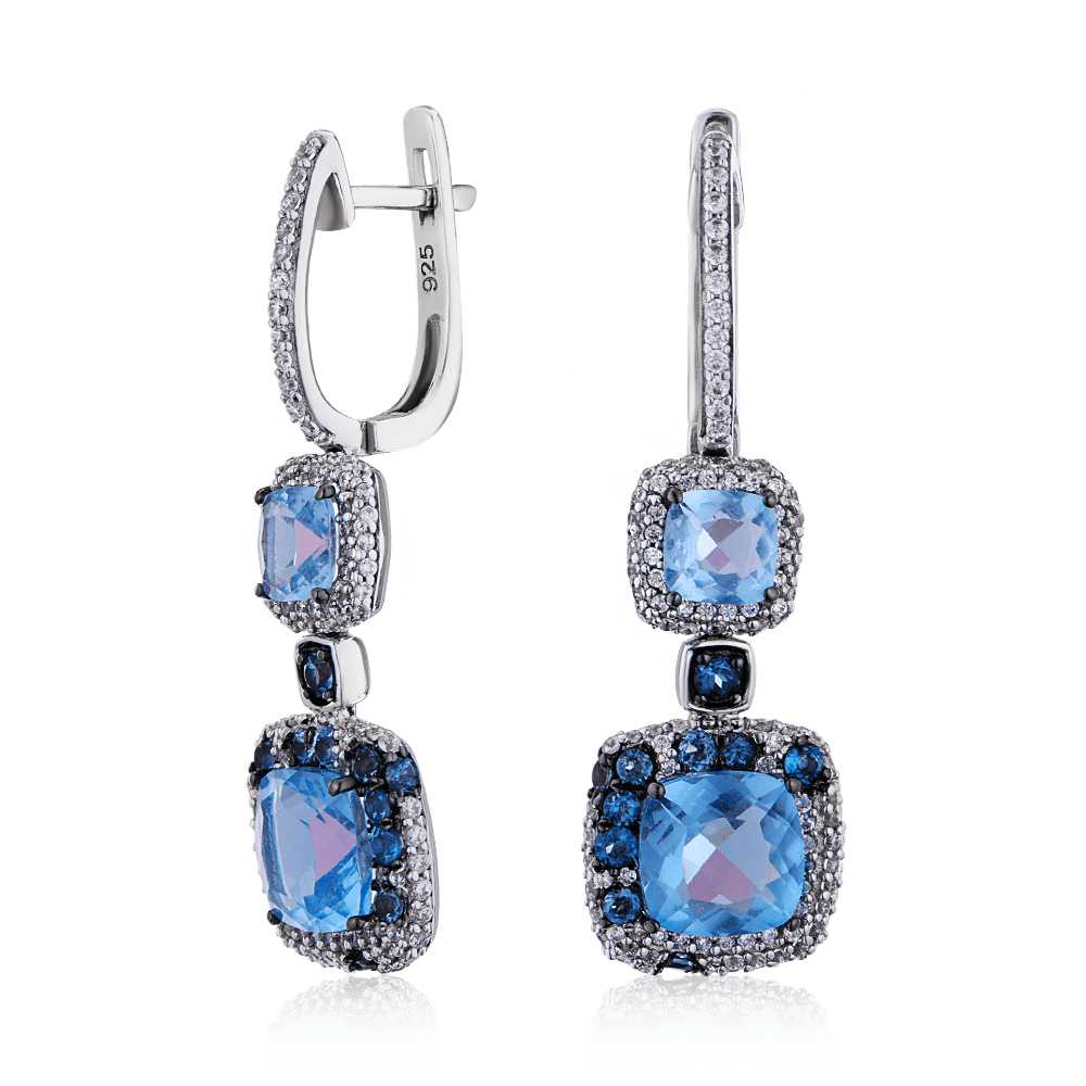 

Серьги из серебра с топазом ЮВЕЛИР КАРАТ E304624ALBGZ