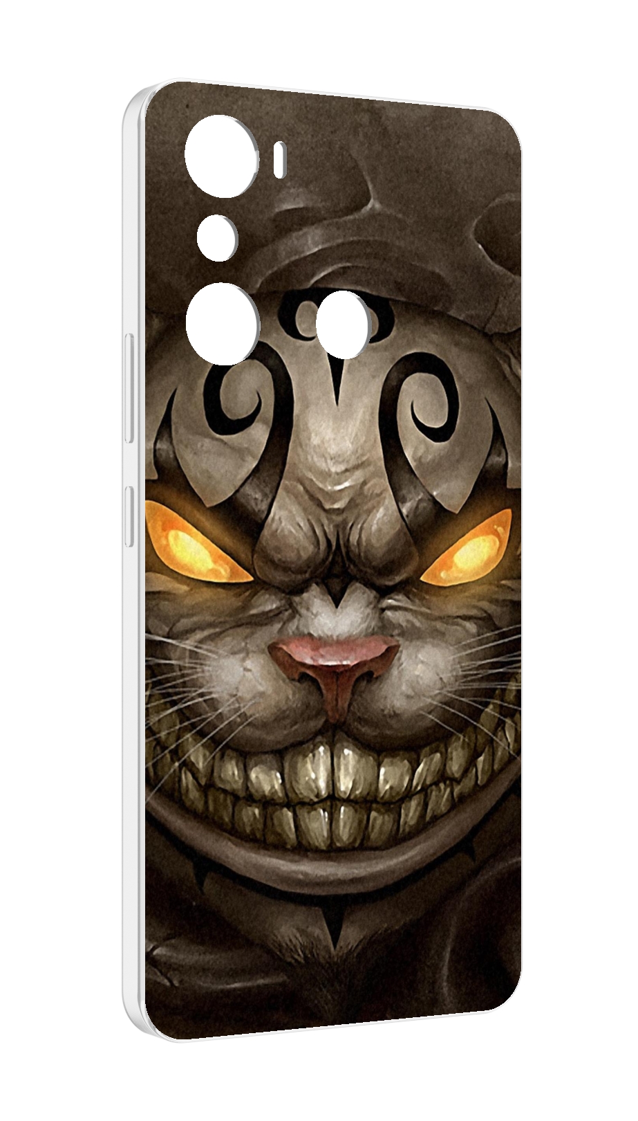 

Чехол MyPads злой котик с желтыми глазами для Infinix Hot 20i, Прозрачный, Tocco