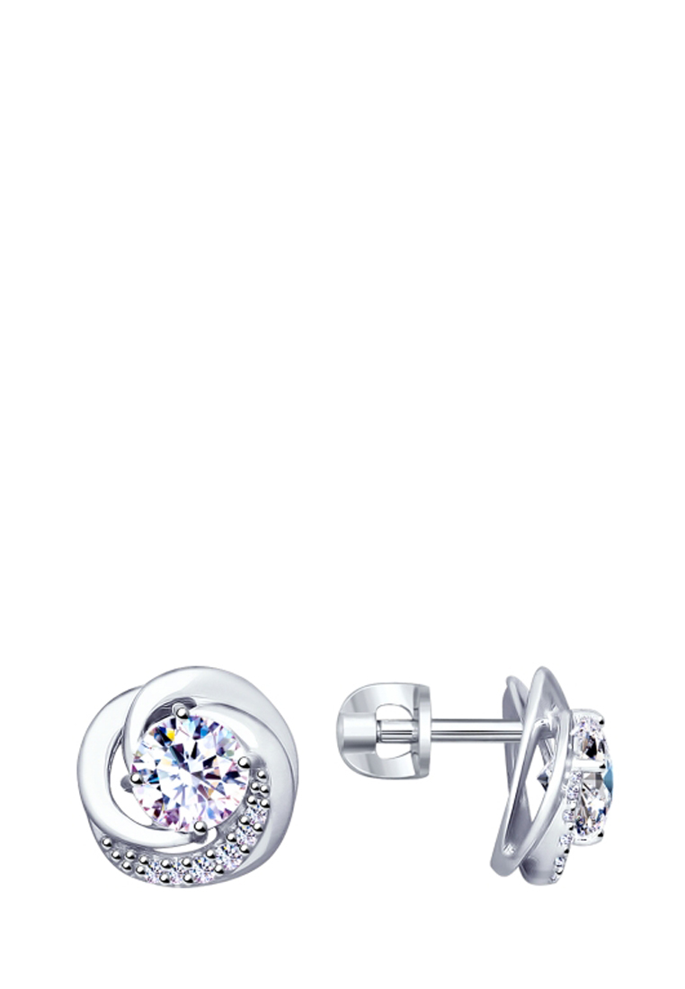 

Серьги из серебра с фианитом SOKOLOV 94023003, 94023003_k