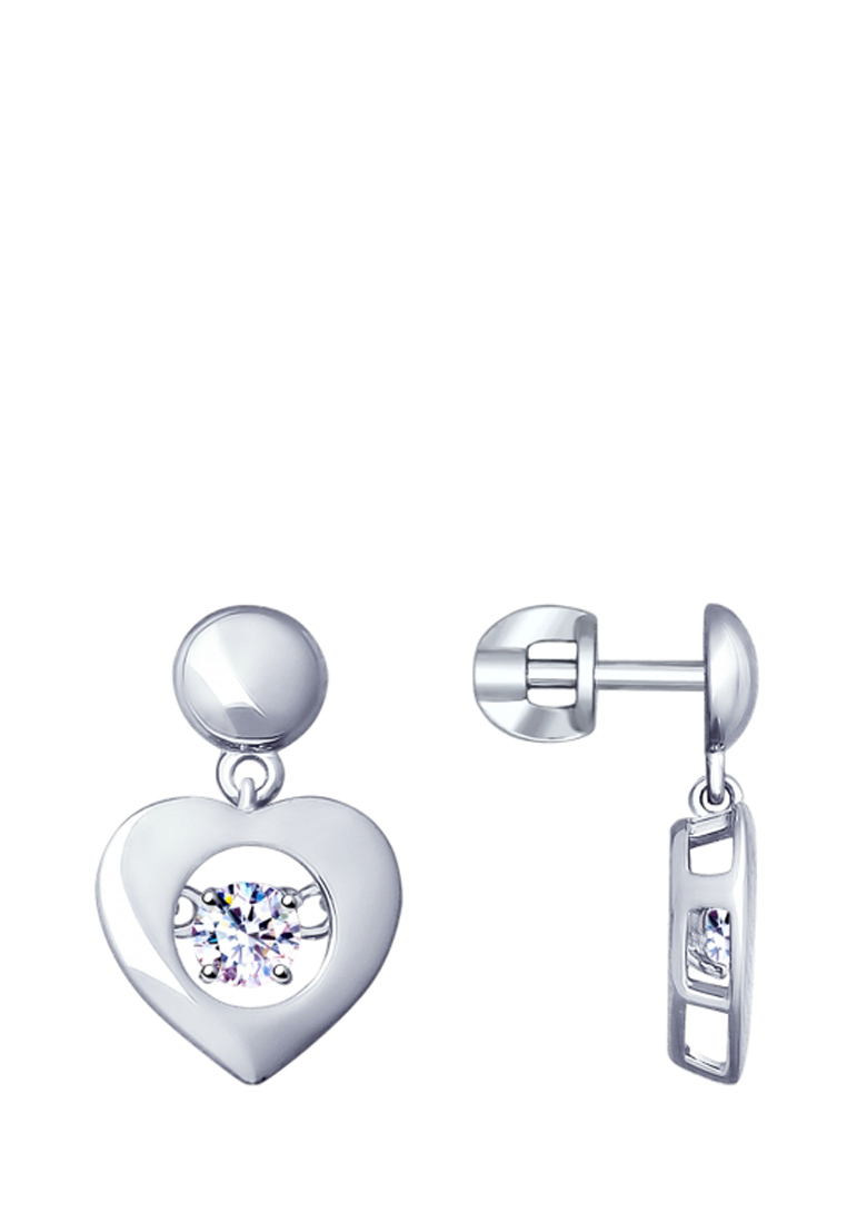 

Серьги из серебра с фианитом SOKOLOV 94022957, 94022957_k