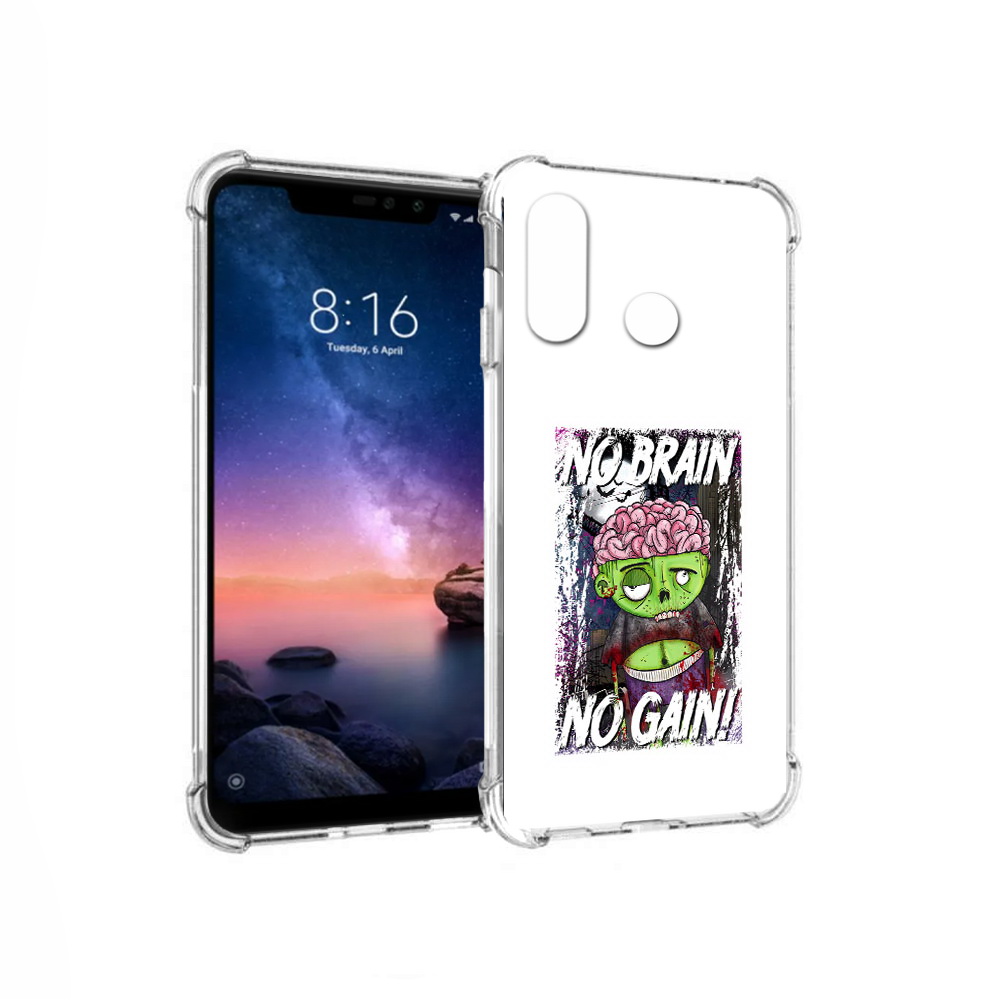 

Чехол MyPads Tocco для Xiaomi Redmi Note 6 глупый зомби (PT118671.310.289), Прозрачный, Tocco