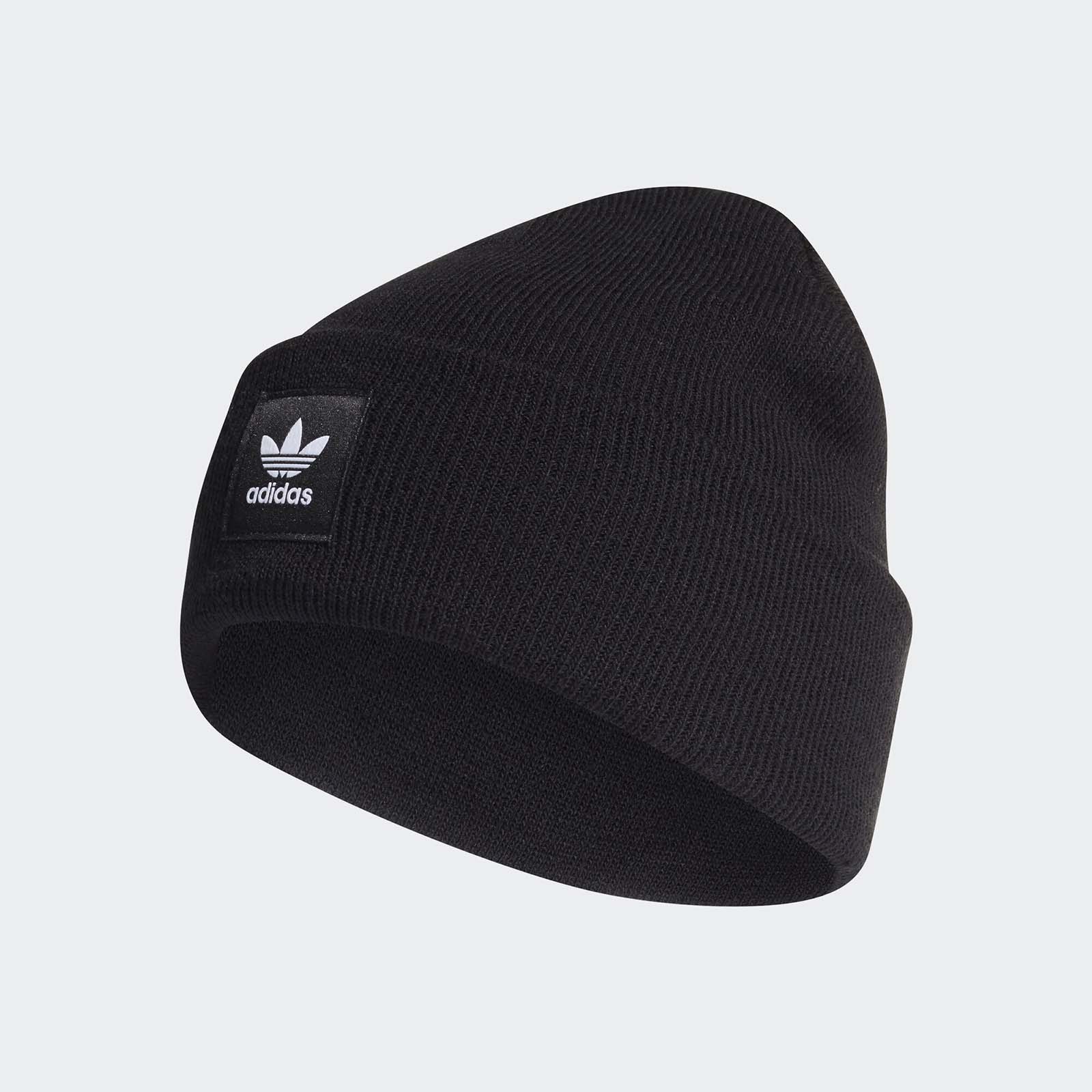 фото Шапка бини унисекс adidas ac cuff knit черная, р. 54-55