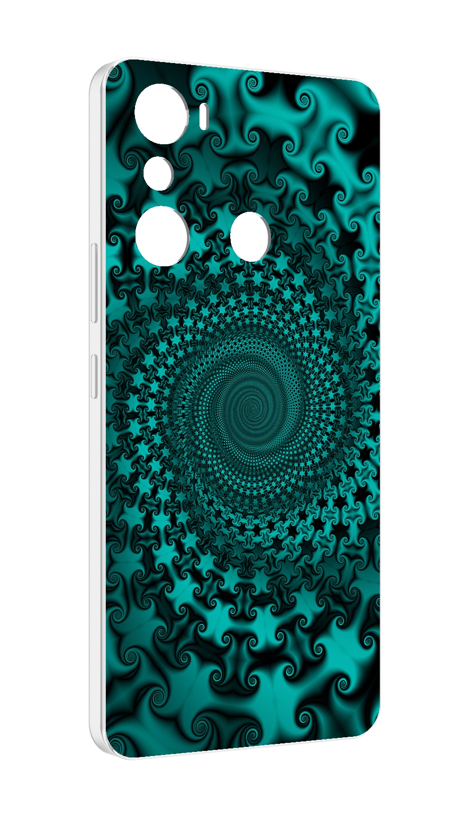 

Чехол MyPads зеленый-гипноз для Infinix Hot 20i, Прозрачный, Tocco