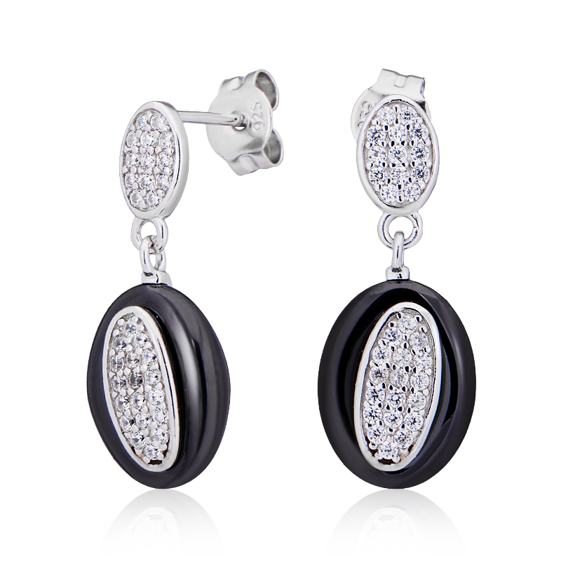 

Серьги из серебра с керамикой и фианитом ЮВЕЛИР КАРАТ 2128400/9, 2128400/9
