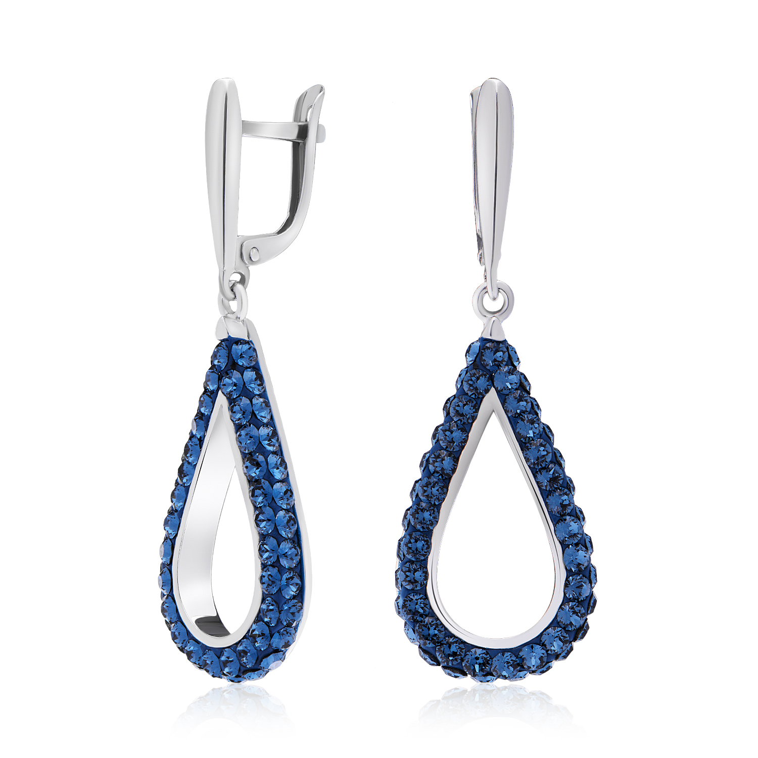 

Серьги из серебра c кристаллами Swarovski ЮВЕЛИР КАРАТ 2128565/90015CO228F