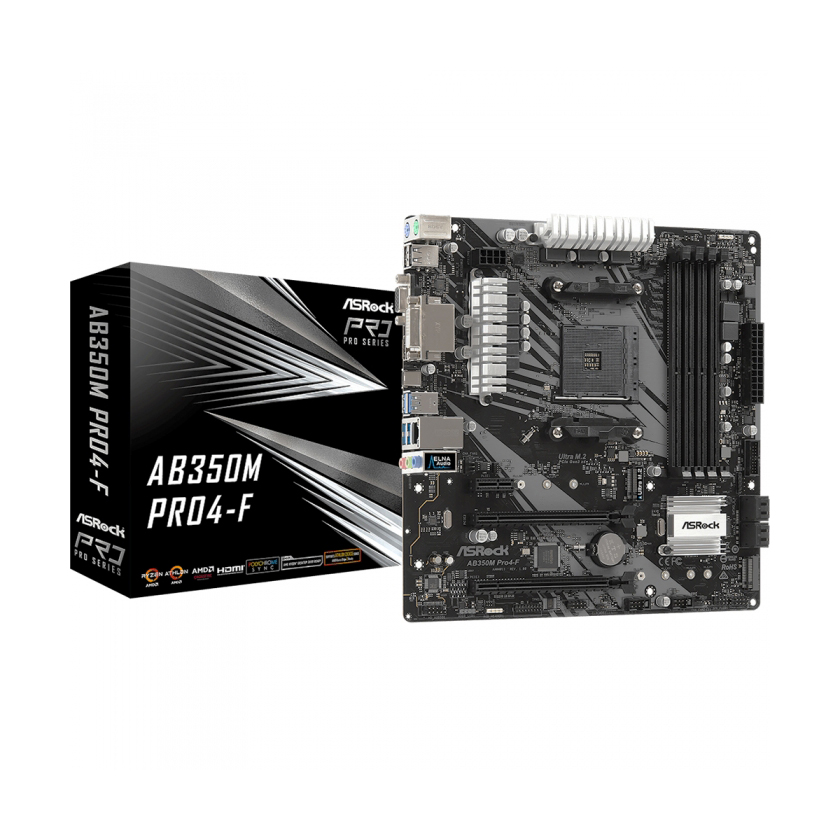 фото Материнская плата asrock ab350m pro4-f