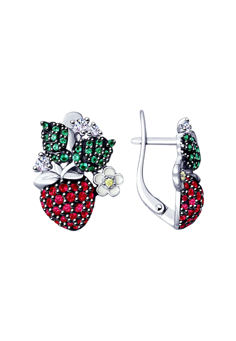 

Серьги из серебра с фианитом/корундом/эмалью SOKOLOV 94022811, 94022811_k