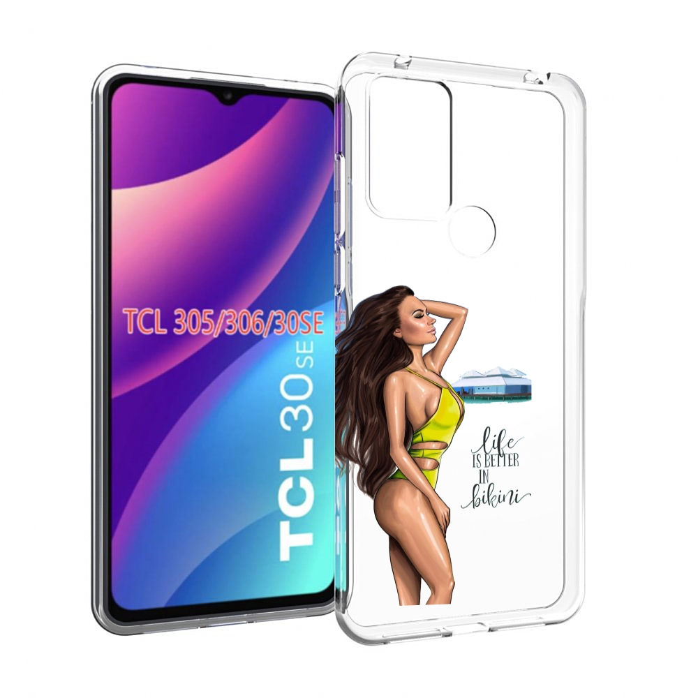

Чехол MyPads Девушка-в-купальнике для TCL 30SE/305/306/30E, Tocco