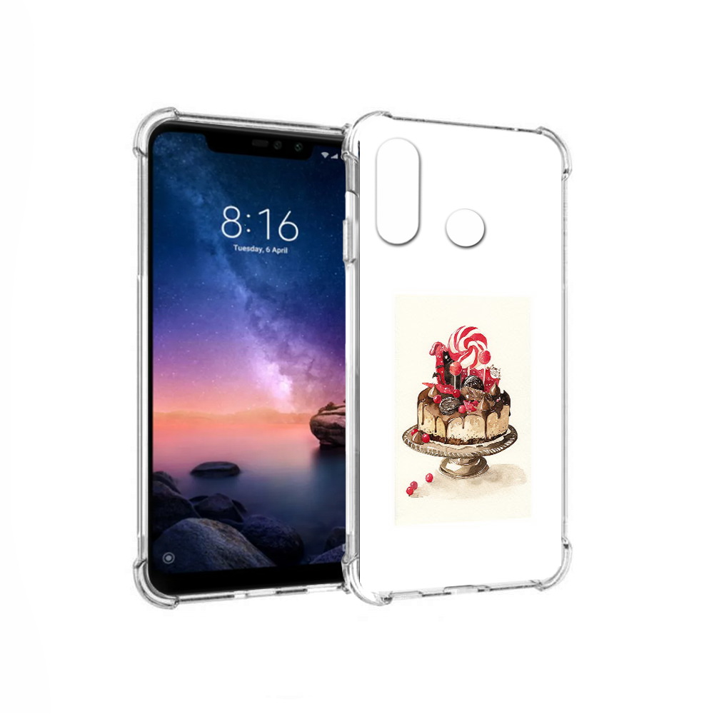 

Чехол MyPads Tocco для Xiaomi Redmi Note 6 вкусный торт (PT118671.310.262), Прозрачный, Tocco