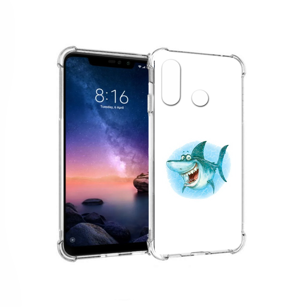 Чехол MyPads Tocco для Xiaomi Redmi Note 6 веселая акула (PT118671.310.261)