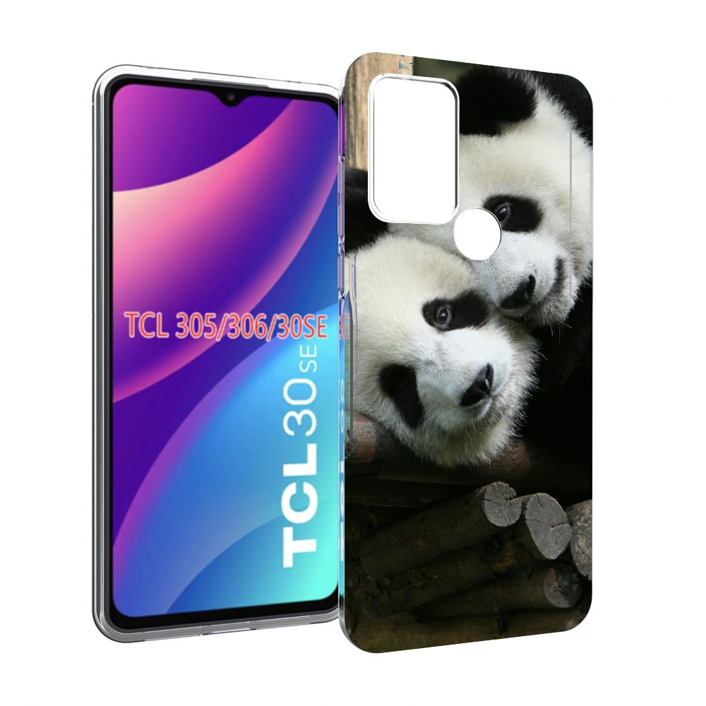 

Чехол MyPads Две-панды для TCL 30SE/305/306/30E, Tocco