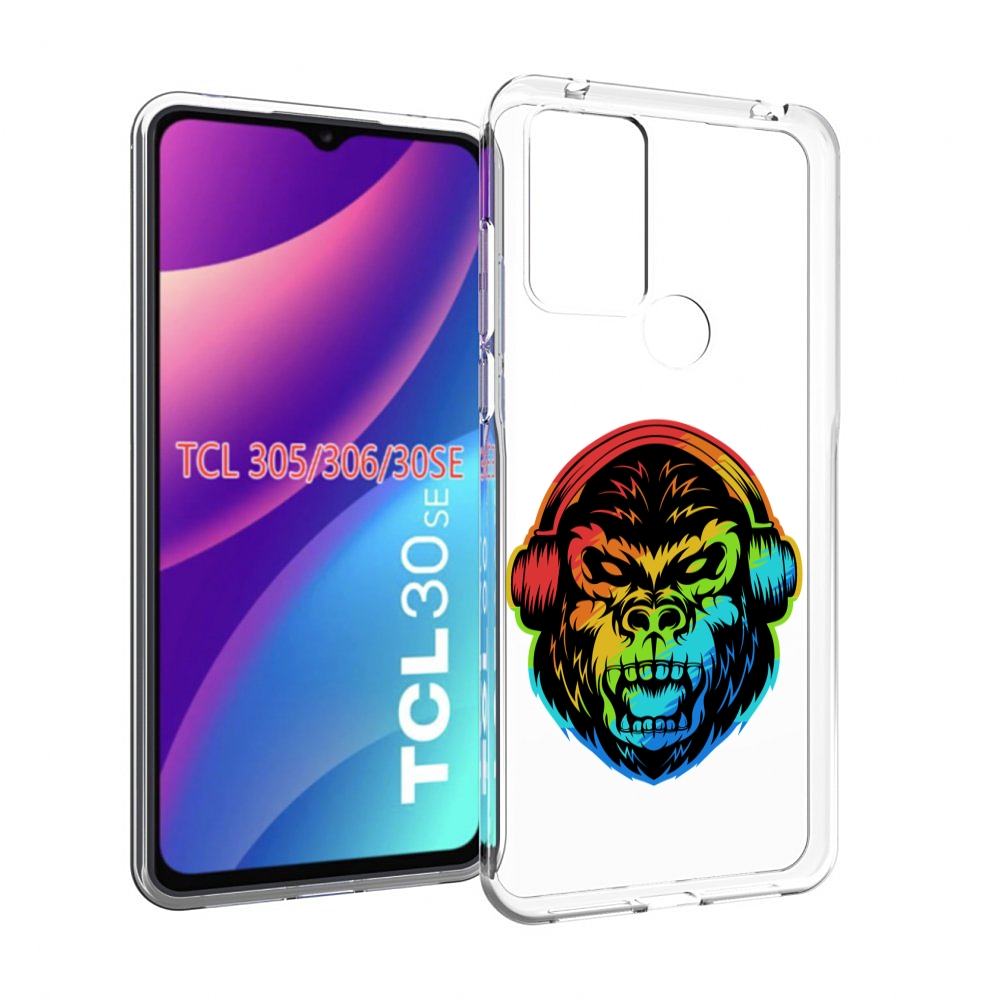 

Чехол MyPads Горилла-в-наушниках для TCL 30SE/305/306/30E, Tocco