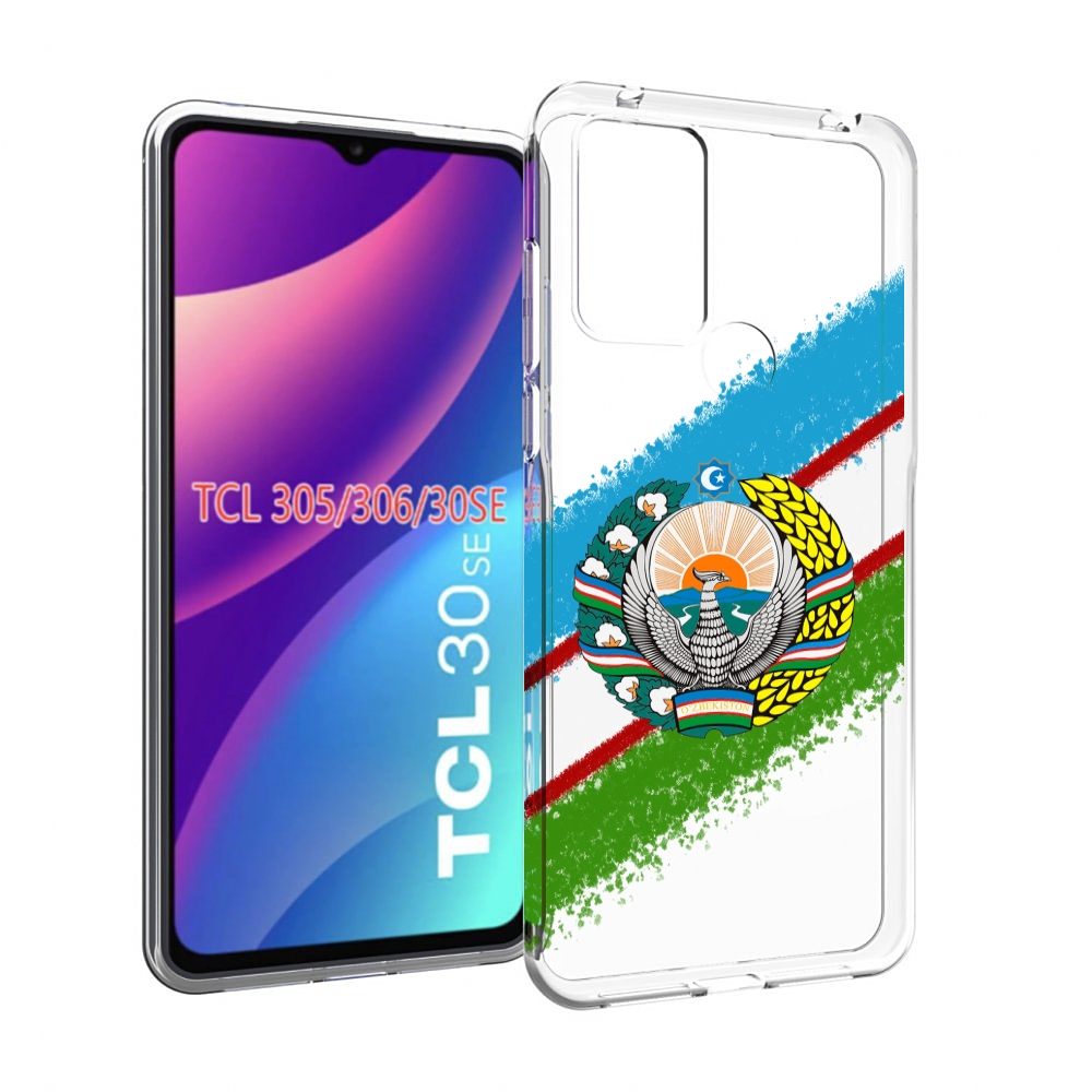 

Чехол MyPads Герб флаг Узбекистана для TCL 30SE / TCL 305 / TCL 306 / TCL 30E, Tocco