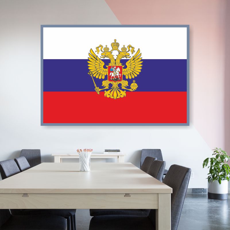 

Постер на холсте ПолиЦентр Флаг России 40х30 см, ФлагРоссии