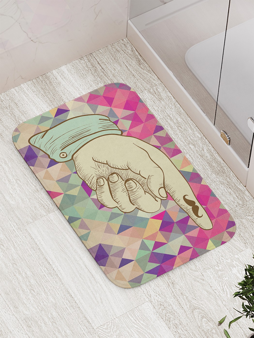 

Коврик противоскользящий для ванной, сауны, бассейна, 77х52 см bath_65086 JoyArty