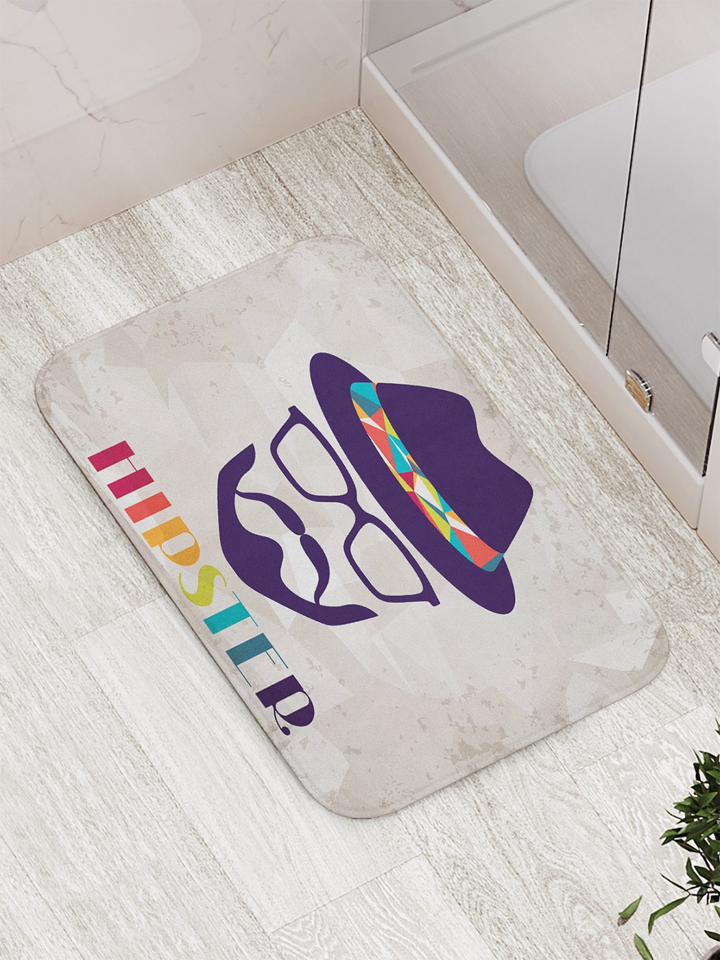 

Коврик противоскользящий для ванной, сауны, бассейна, 77х52 см bath_65084 JoyArty