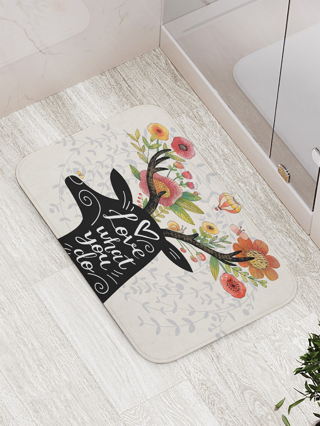

Коврик противоскользящий для ванной, сауны, бассейна, 77х52 см bath_65080 JoyArty