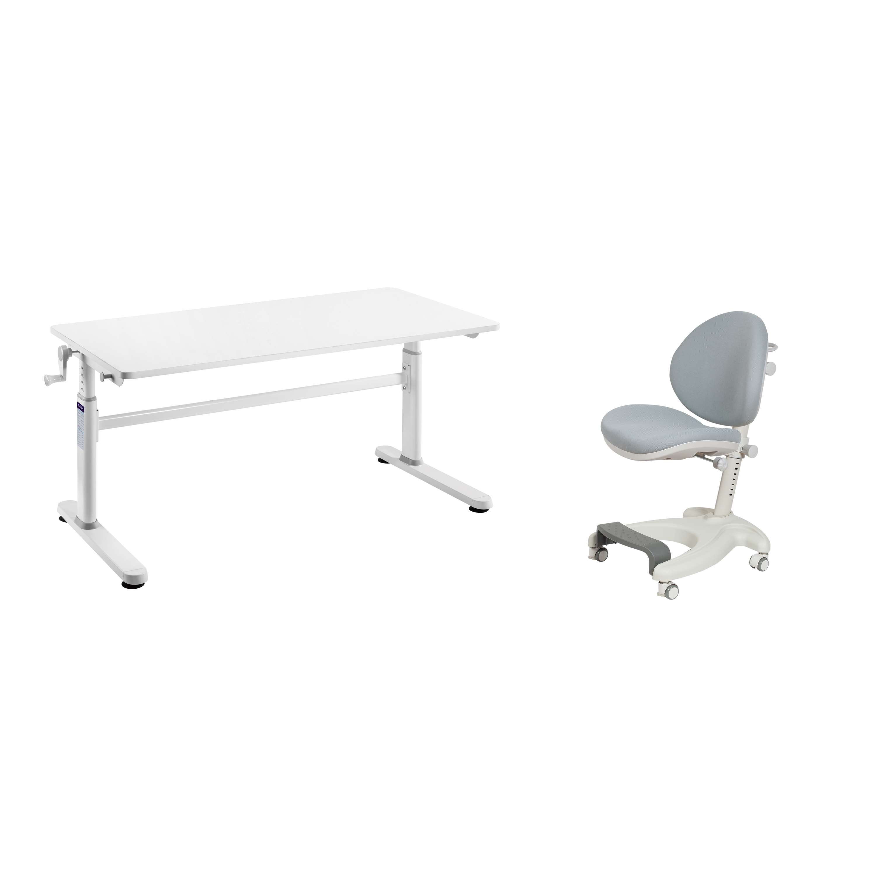 

Растущая парта и кресло с подставкой для ног,Cubby, Imparare и Cielo Grey., Imparare+Cielo