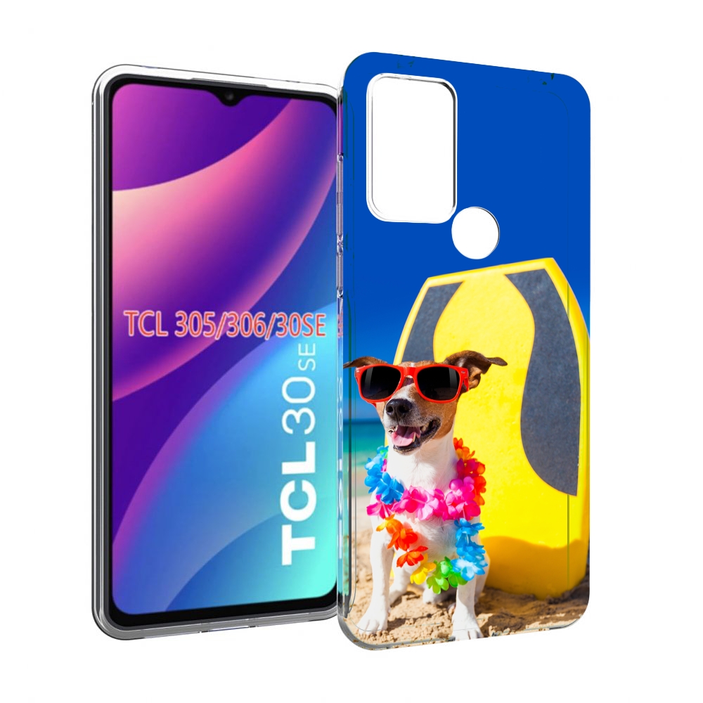 

Чехол MyPads Гавайская-собака для TCL 30SE/305/306/30E, Tocco