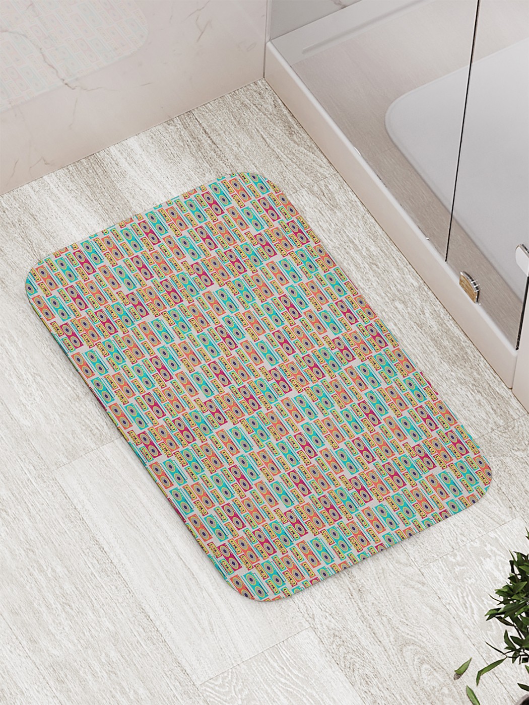 

Коврик противоскользящий для ванной, сауны, бассейна, 77х52 см bath_65067 JoyArty