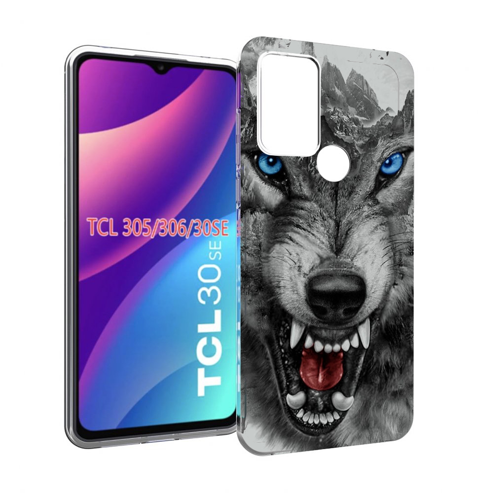 

Чехол MyPads Волк-частица мужской для TCL 30SE/305/306/30E, Tocco