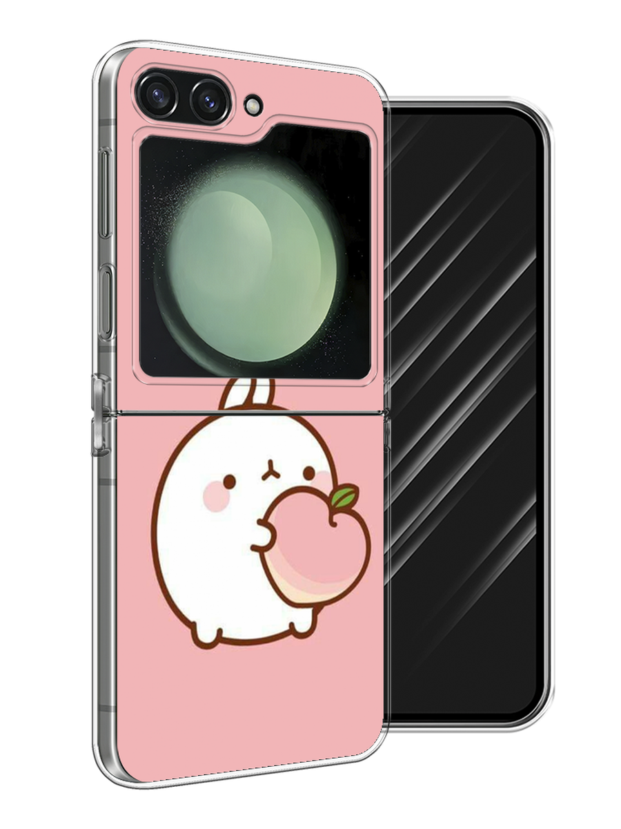

Чехол Awog на Samsung Galaxy Z Flip 6 "Кролик с персиком", Розовый;бежевый, 2109750-1