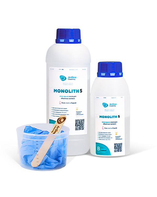 

Эпоксидная смола для толстослойных заливок Artline Monolith Epoxy, 1 кг