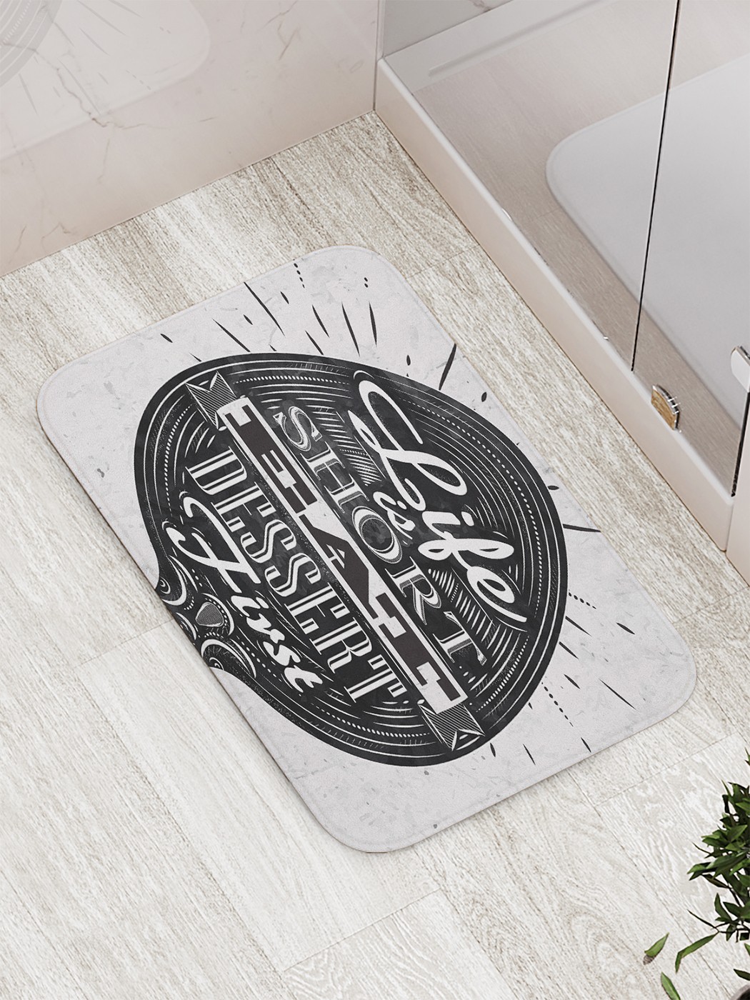 

Коврик противоскользящий для ванной, сауны, бассейна, 77х52 см bath_65057 JoyArty