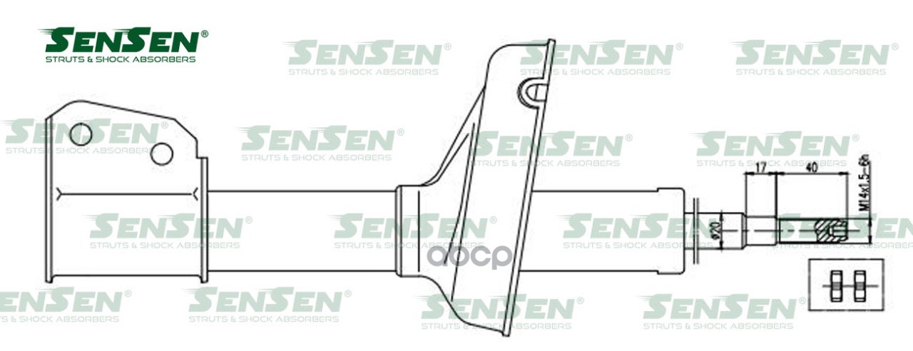 

Амортизатор Перед. Газ Renault Clio Ii Sensen арт. 42130714