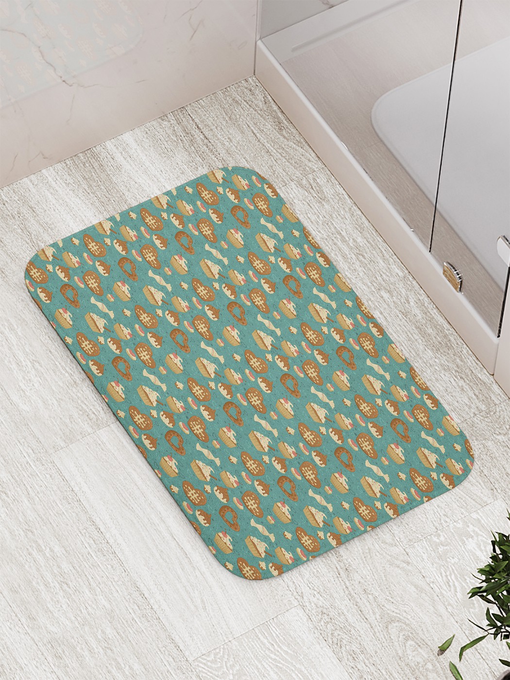 

Коврик противоскользящий для ванной, сауны, бассейна, 77х52 см bath_65044 JoyArty